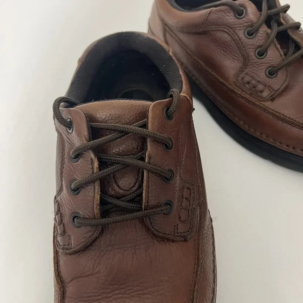 Nunn Bush Cameron Moc Toe Oxford Shoes Size 11.5W Lightweight Brown
